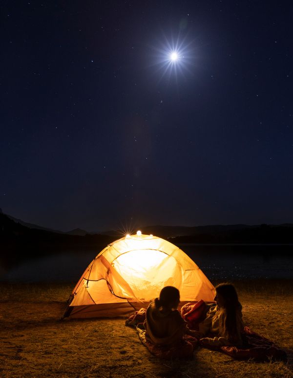 night in desert